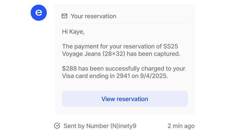 AUTOMATIC PAYMENT CAPTURE feature
