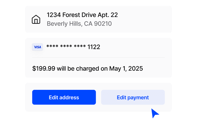 CUSTOMER PORTAL feature